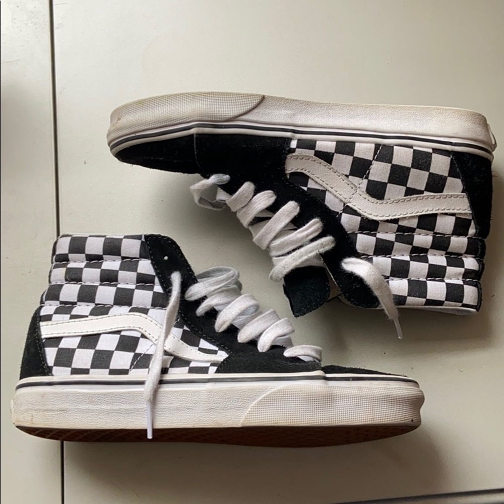 Black and white checkered vans